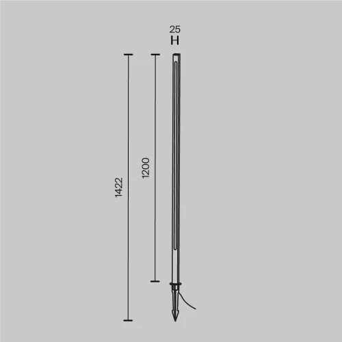 Ландшафтный светильник Pole O440FL-L18GF3K — фото 6, Ландшафтные светильники, Maytoni