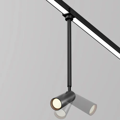Уличный трековый светильник Focus Led Elasity IP 3000К 8Вт 55° черный O-TR01-2-P-8WB3K — фото 1, Светильники для уличной трековой системы освещения Elasity IP, Maytoni