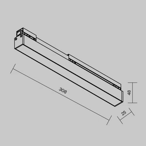 Уличный трековый светильник Basis Exility IP 4000К 12Вт 120° черный O-TR02-1-S-12WB4K — фото 8, Светильники для уличной трековой системы освещения Exility IP, Maytoni