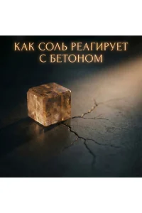 Как соль реагирует на тротуарную плитку.
