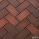 ГЛАЗГО темно-красный флэш, клинкер тротуарный, ЛСР — Клинкерная брусчатка, ЛСР