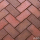 Брусчатка клинкерная тротуарная красный флэш НОТТИНГЕМ, 200х100х50, ЛСР